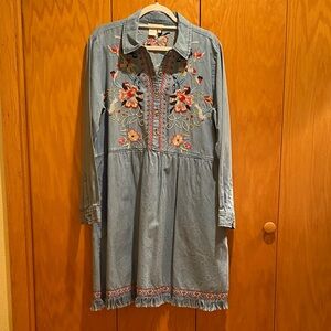 Knee length cotton dress